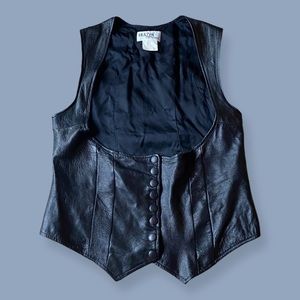 VINTAGE LEATHER UNDERBUST VEST